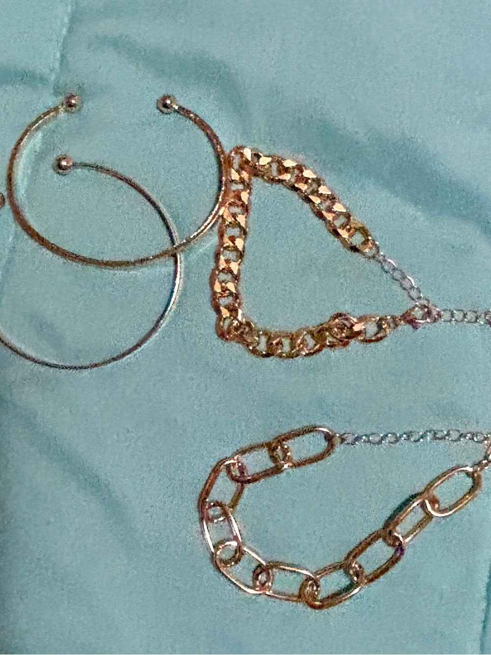 Gold-Tone Chain Bracelet Set - Women Jewelry